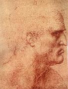 LEONARDO da Vinci Study fur the communion oil painting